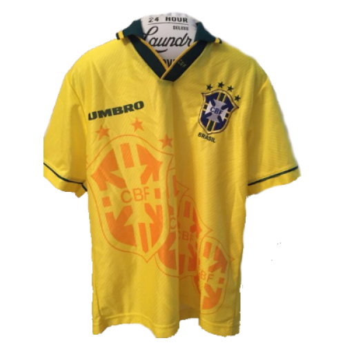 Football shirt soccer FC Brazil Brasil Home 1994/1995/1996/1997 Umbro  jersey #8